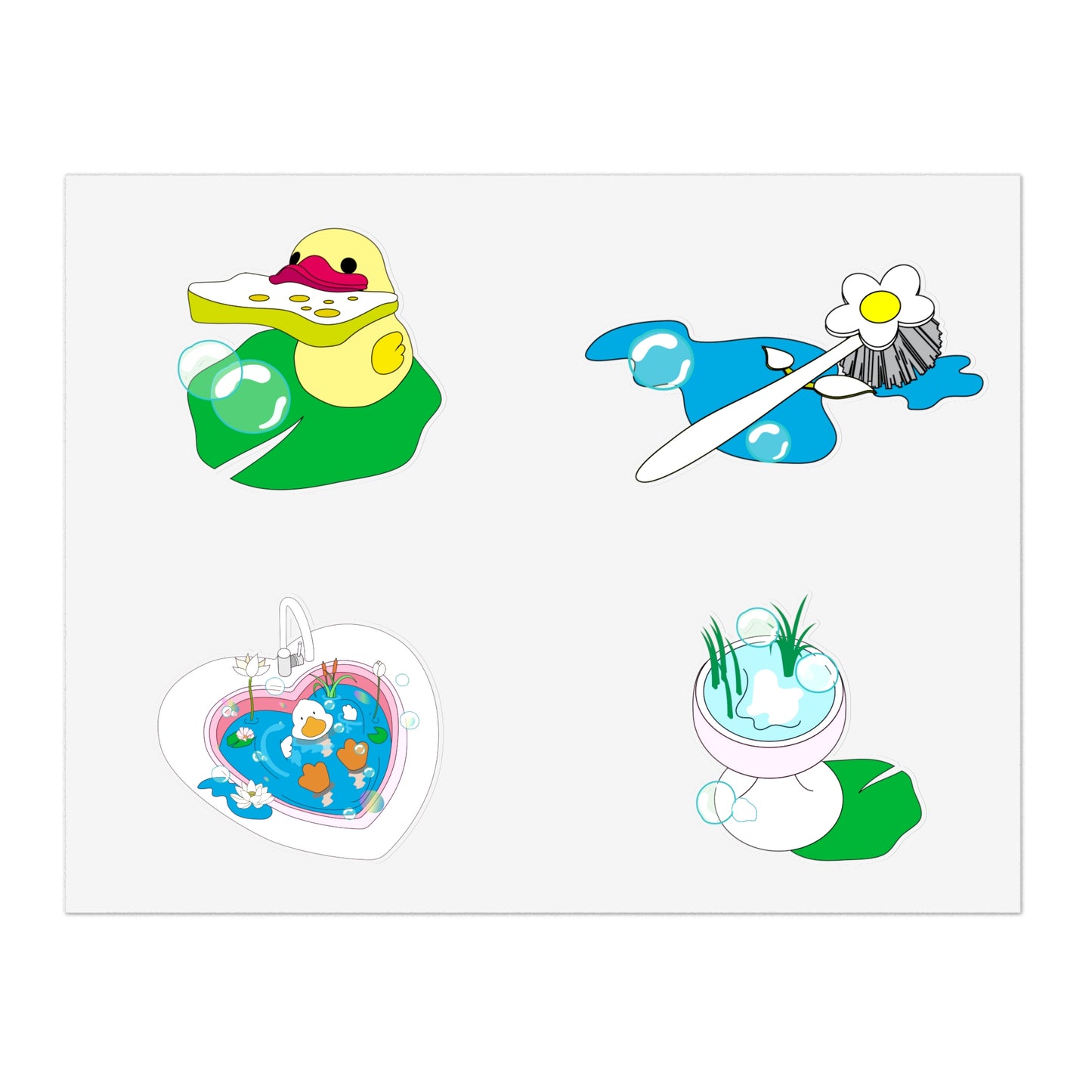 duck daydream 2 Sticker Sheets