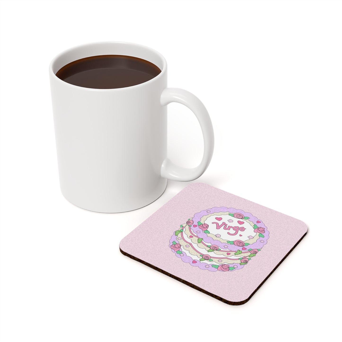 Zodiac Cake Series Coaster Virgo