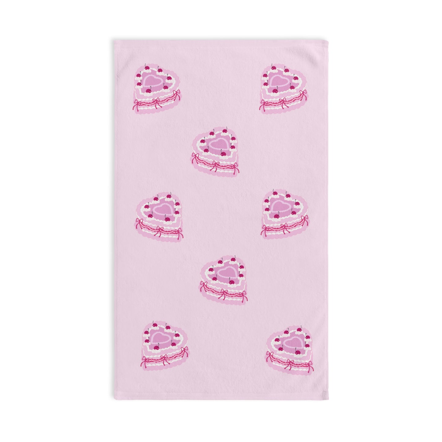 Pink Cake Hand Towel