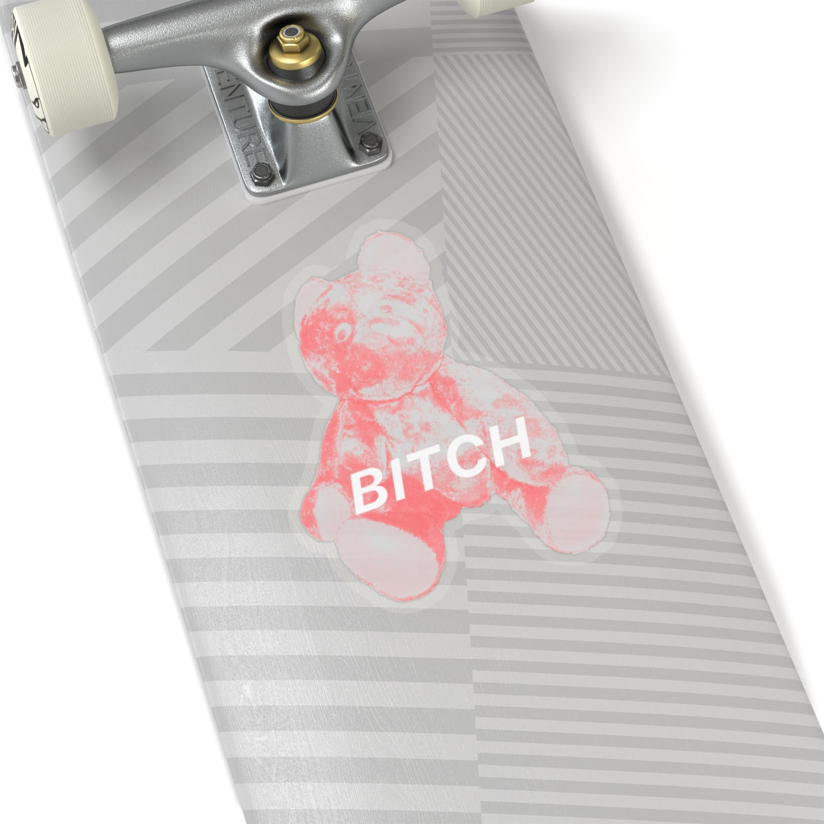 BITCH Pink Bear Sticker