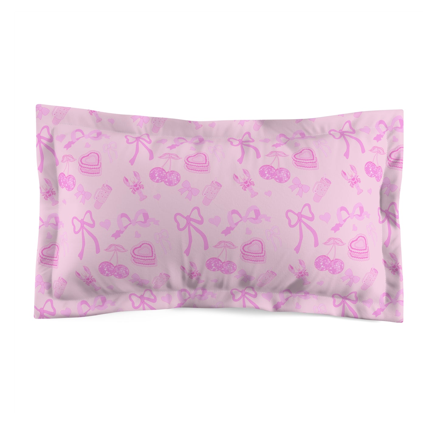 PINK Aesthetic kawaii Microfiber Pillow Sham