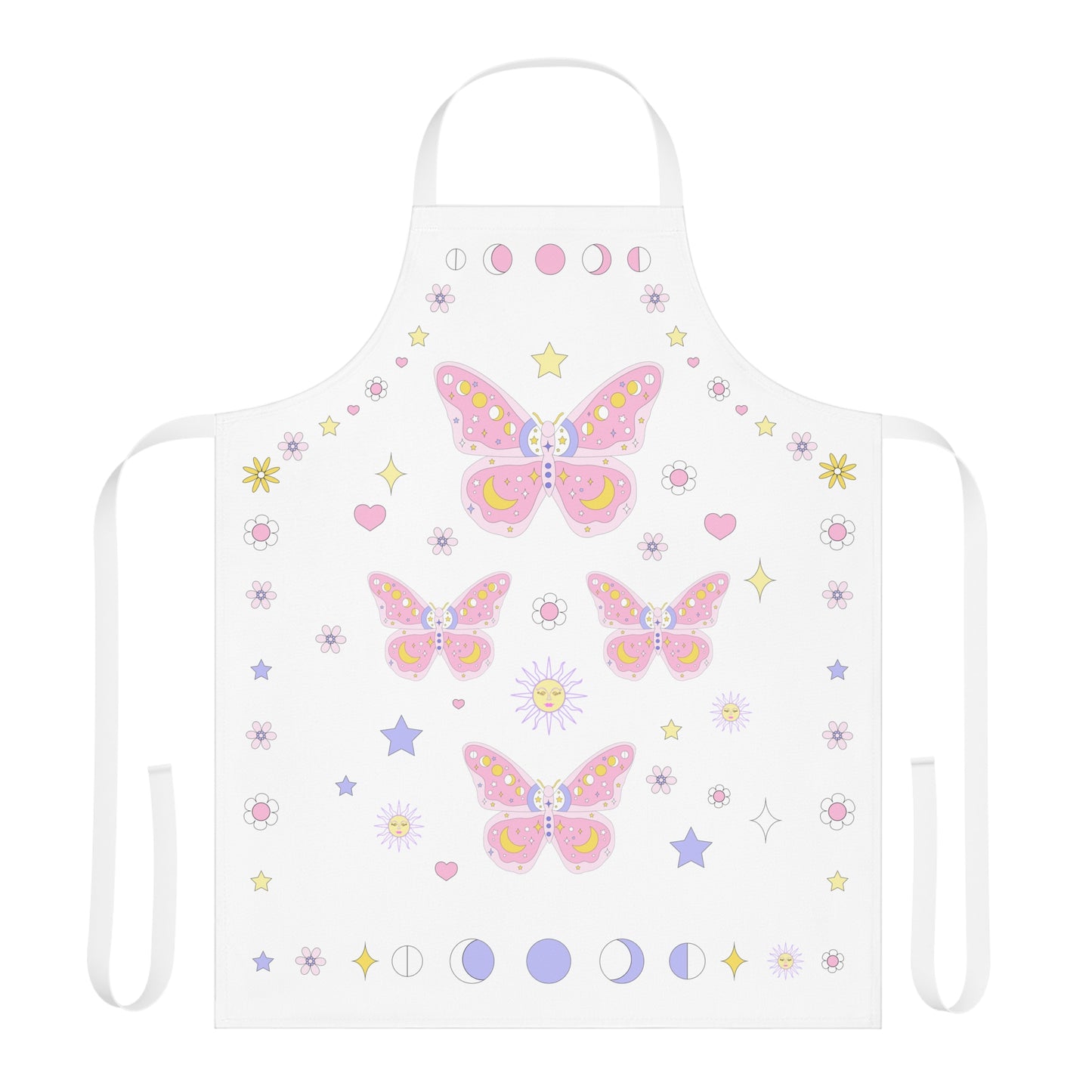 KawaII Pastel Soft Grunge Butterfly Apron