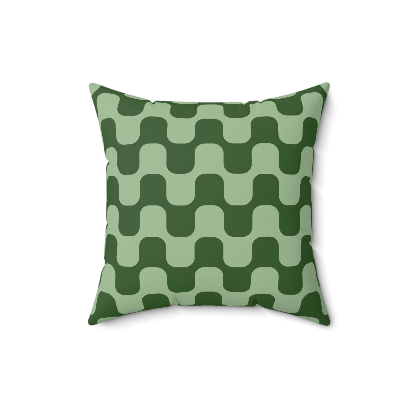 70s Vibe Retro Groovy Aesthetic Square Pillow