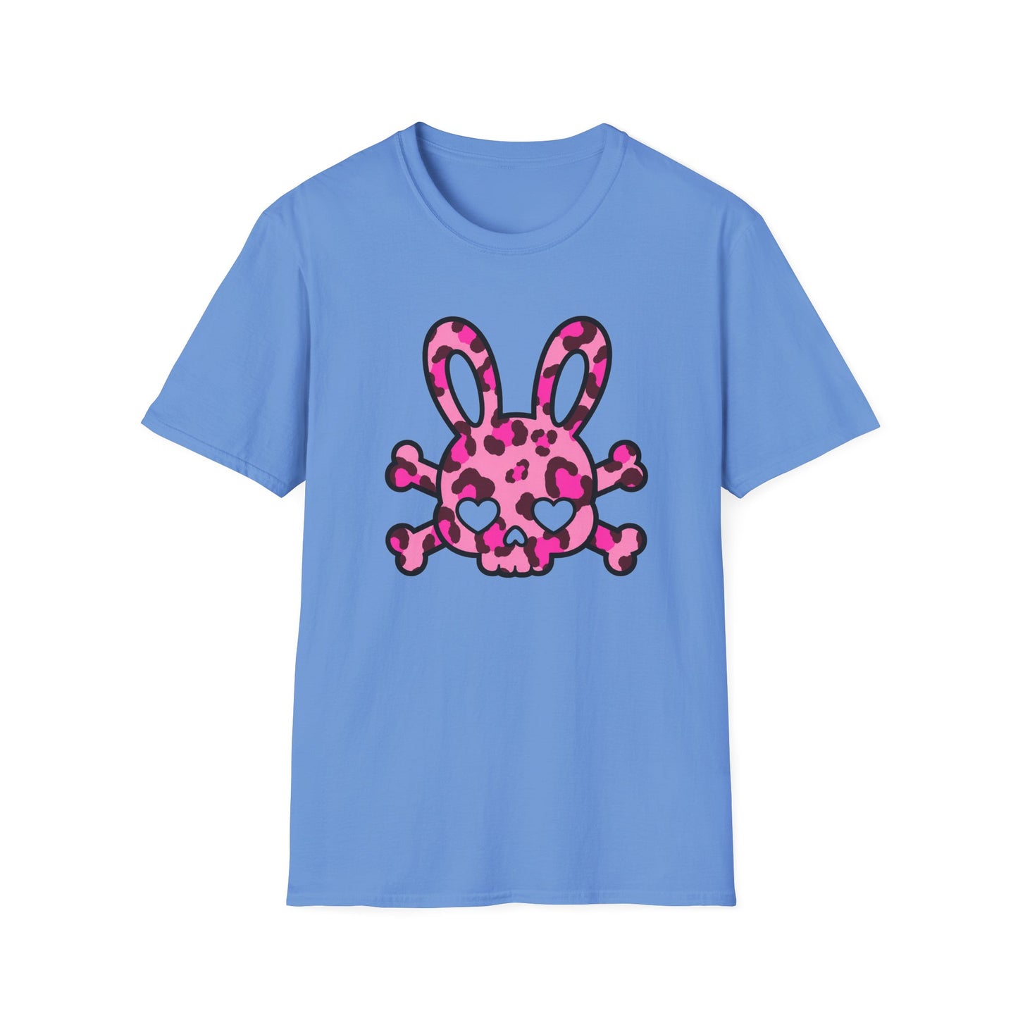 Leopard Bunny Skull Cotton Unisex T-Shirt (S to 3XL)