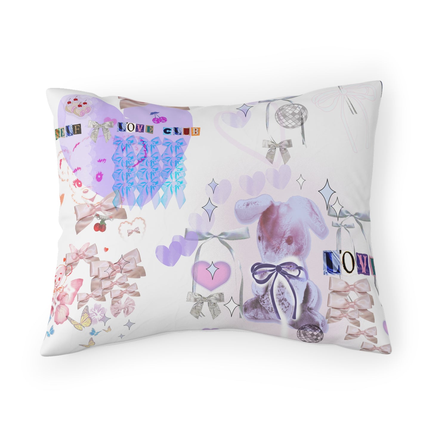 BOW Soft Girl Aesthetic Pillow Sham