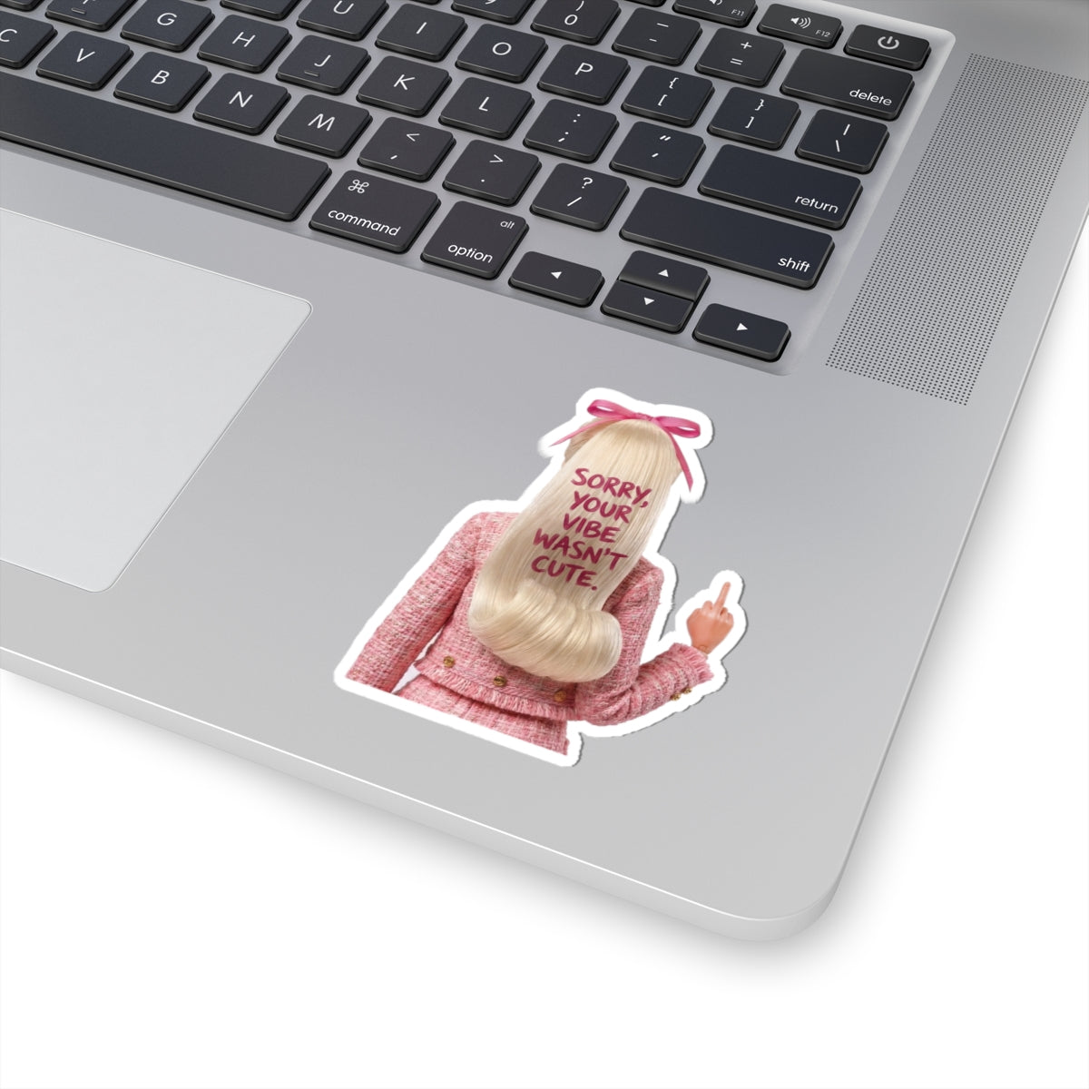 Sorry Your Vibe Wasn’t Cute Sticker – Funny Pink Vinyl Kiss-Cut