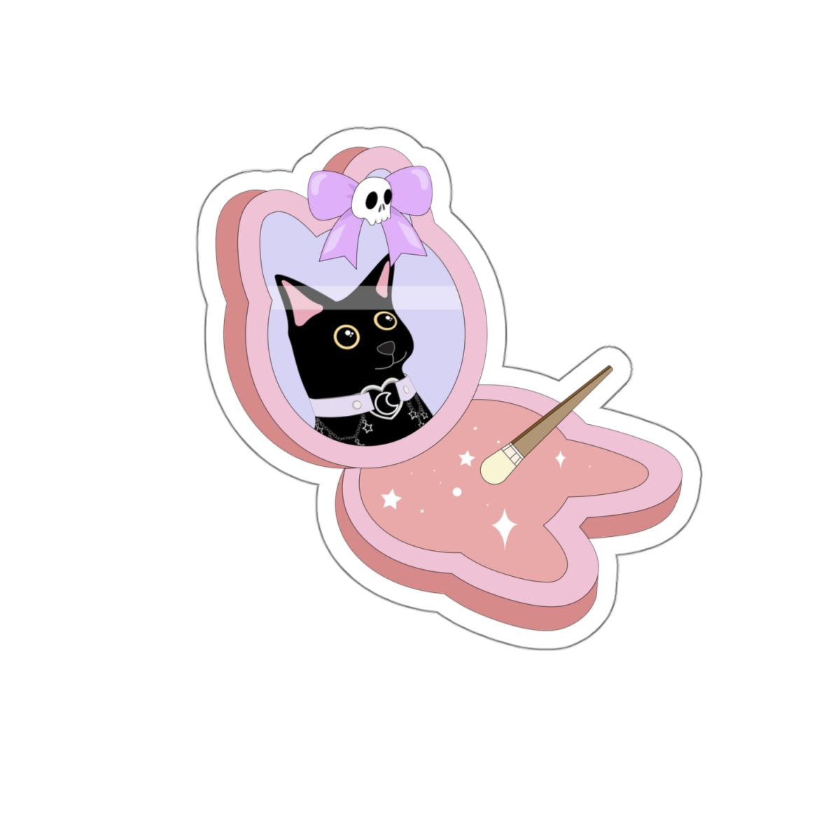 Pastel Goth Blush Kiss-Cut Stickers