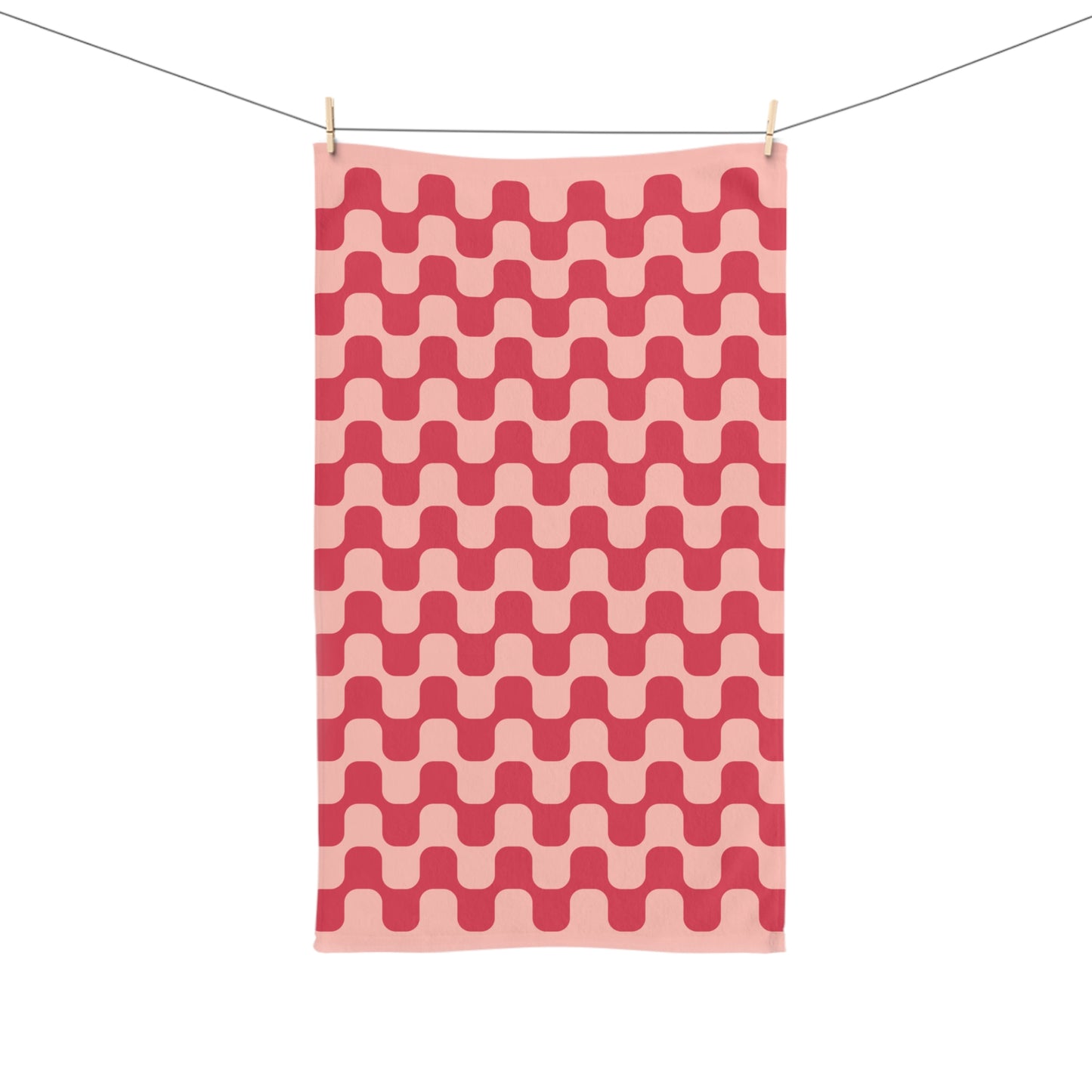 Retro Groovy Aesthetic Hand Towel