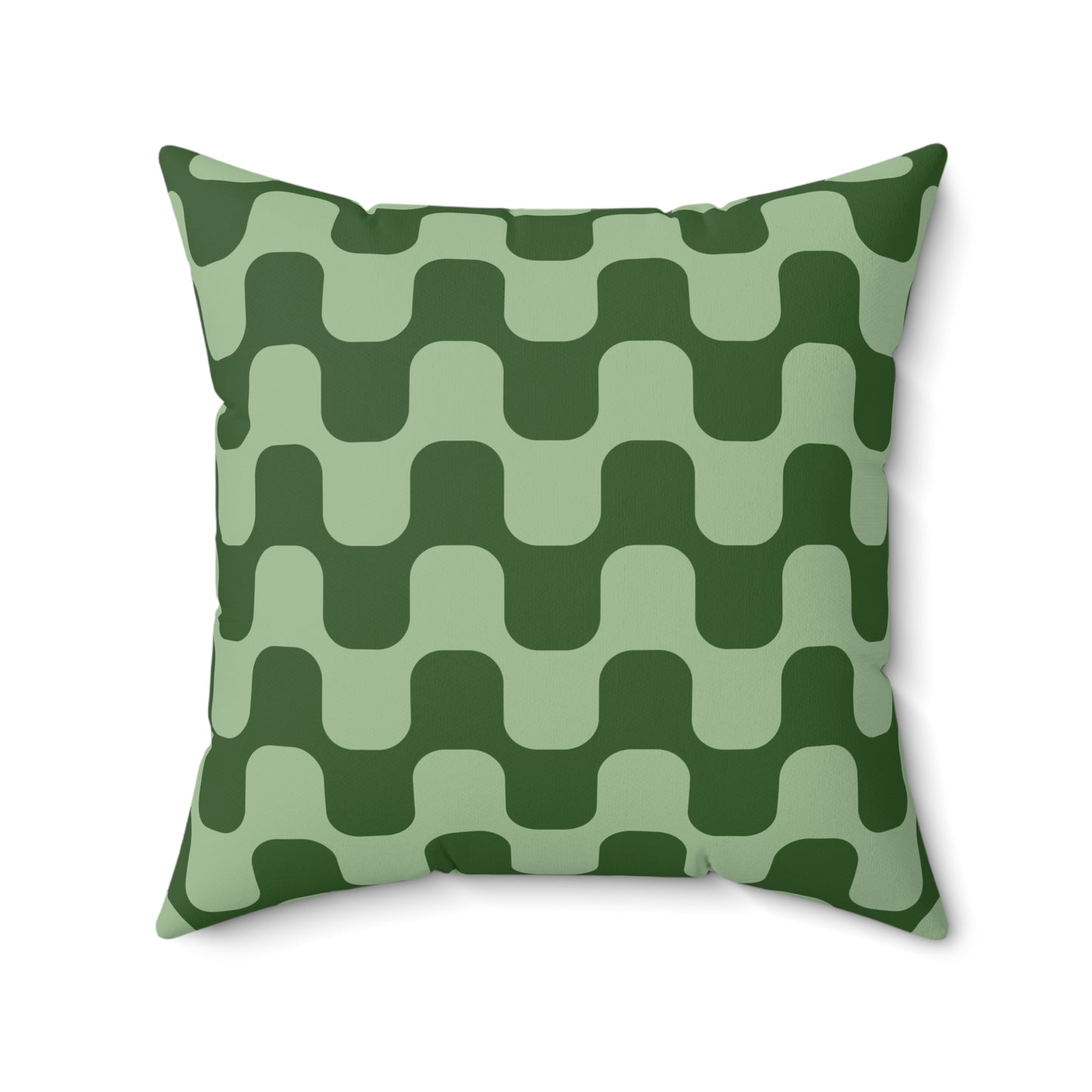 70s Vibe Retro Groovy Aesthetic Square Pillow