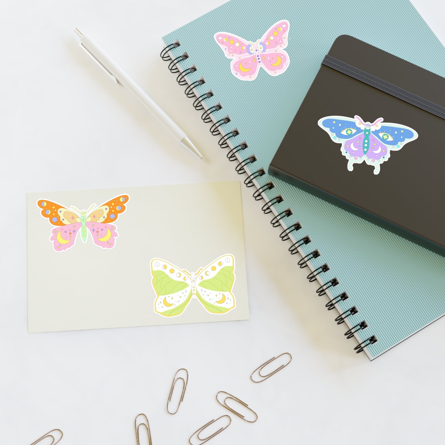 Pastel Kawaii Grunge Butterfly Sticker Sheets