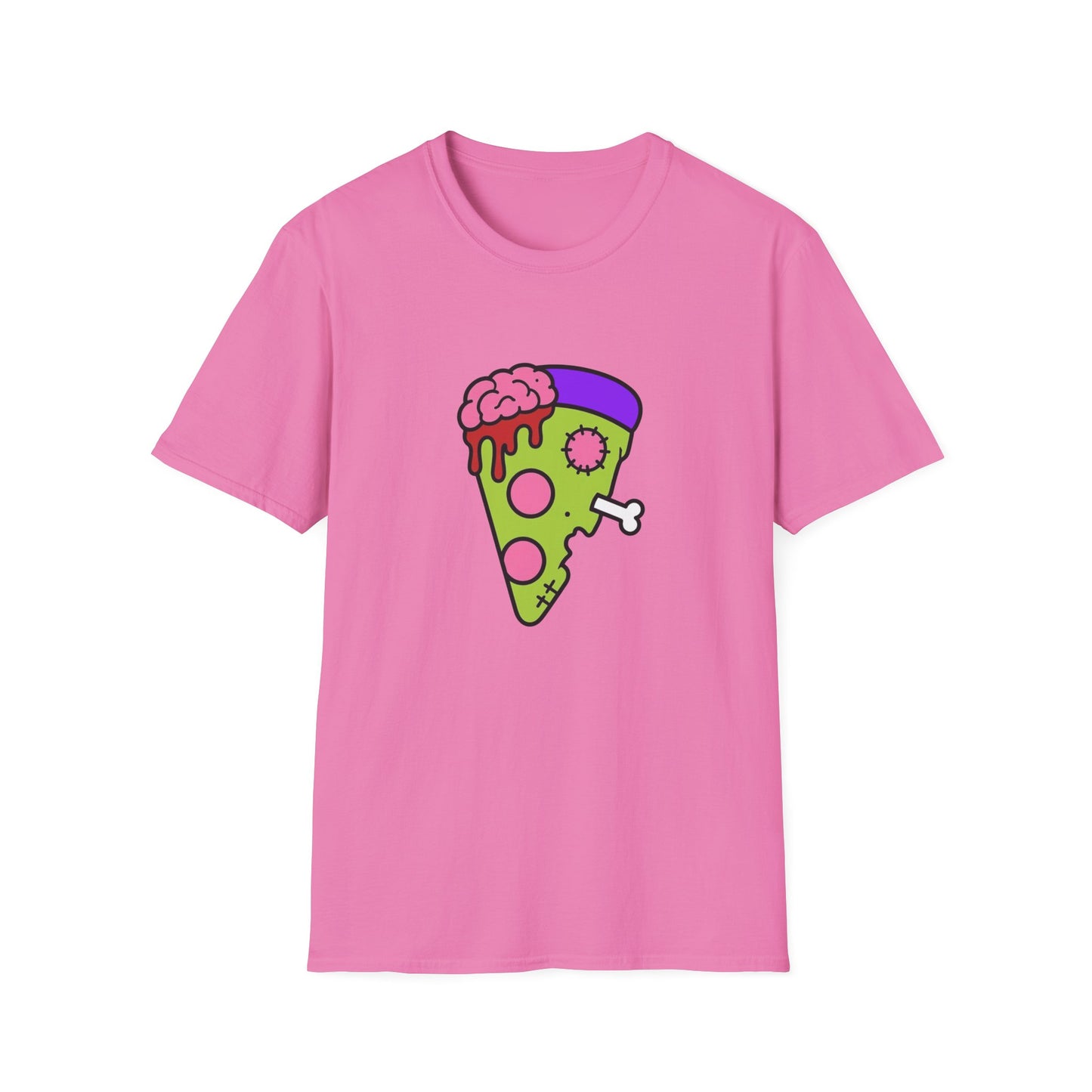 Zombie Pizza Scene Kids Cotton Unisex Tee (XS–5XL)