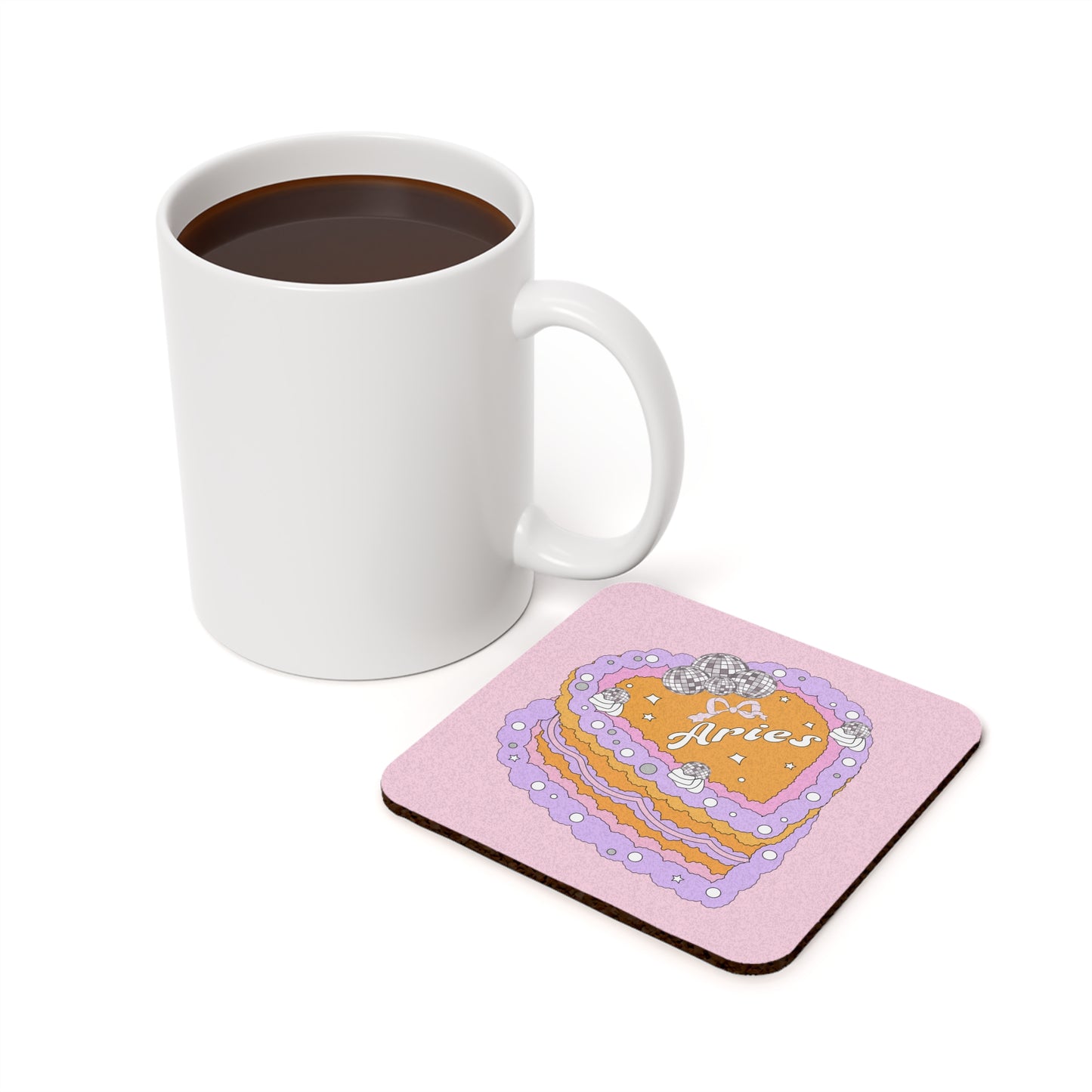 Zodiac Cake Series Aries Coaster