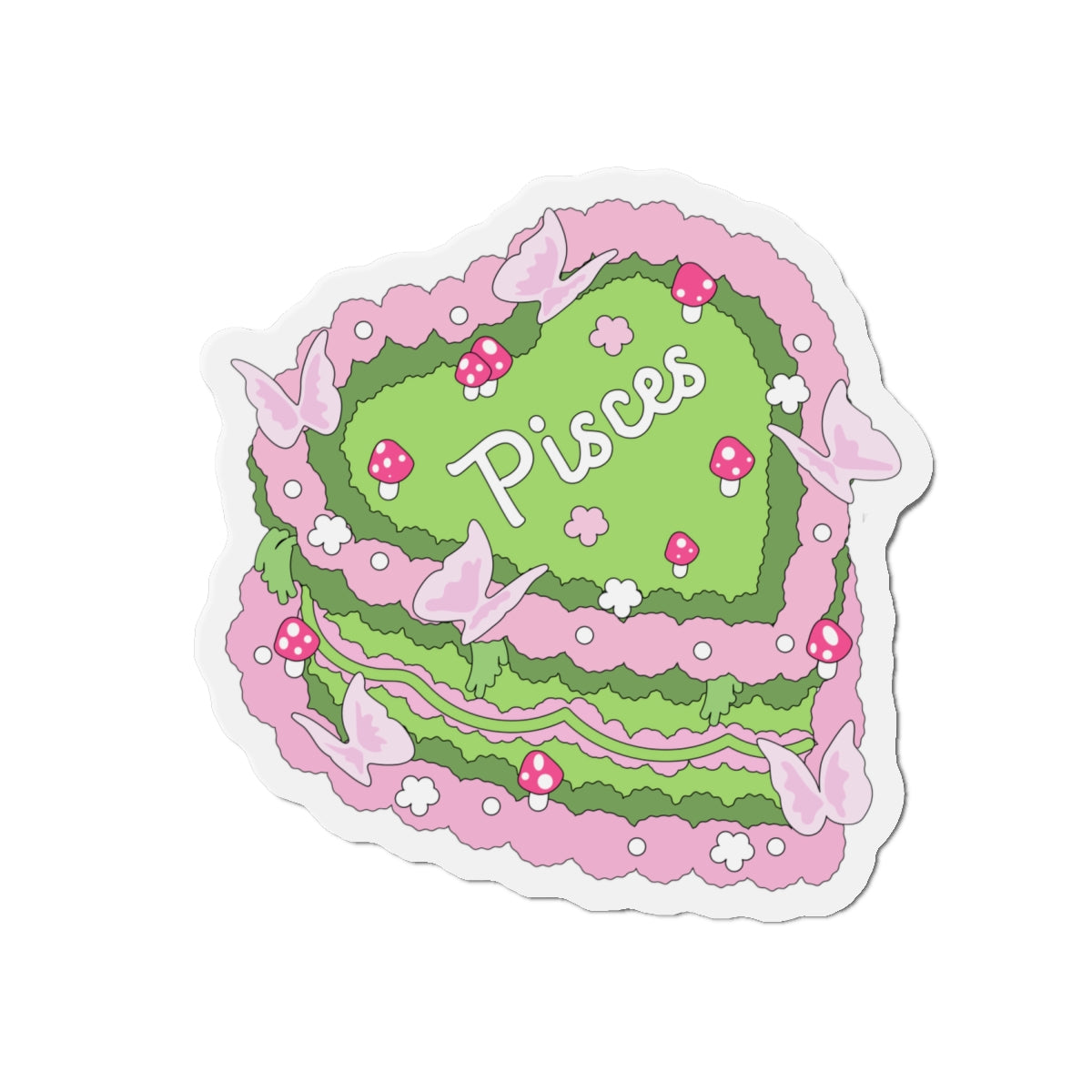 Zodiac Cake Series Pisces Magnets