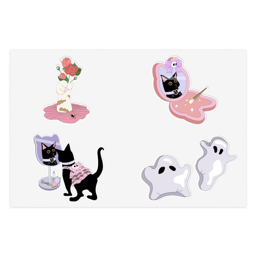 Pastel Goth Dinner Date Sticker Sheets