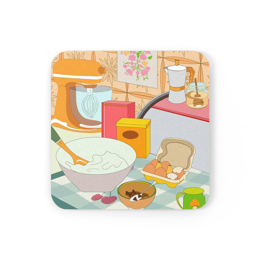 70s Retro Kitchen Coaster