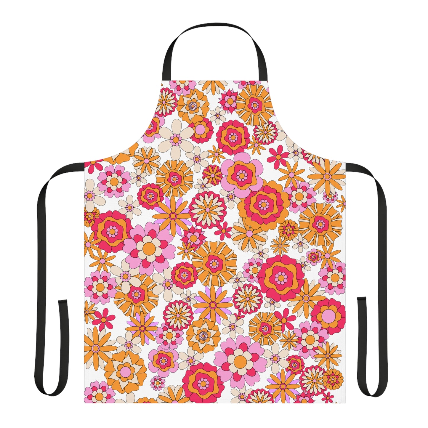 Retro Flower Child Hand Apron