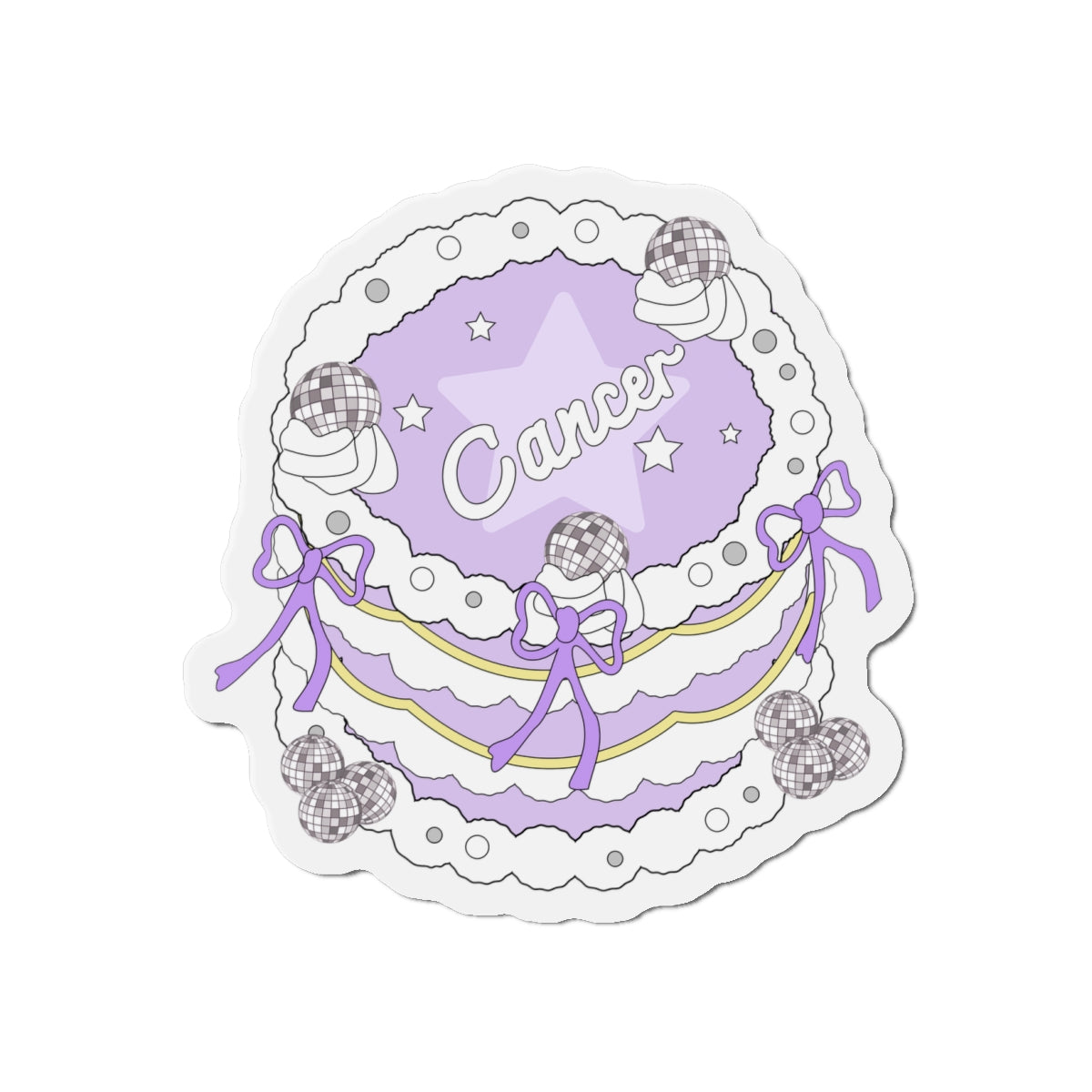 Zodiac Cake Series Cancer Magnets