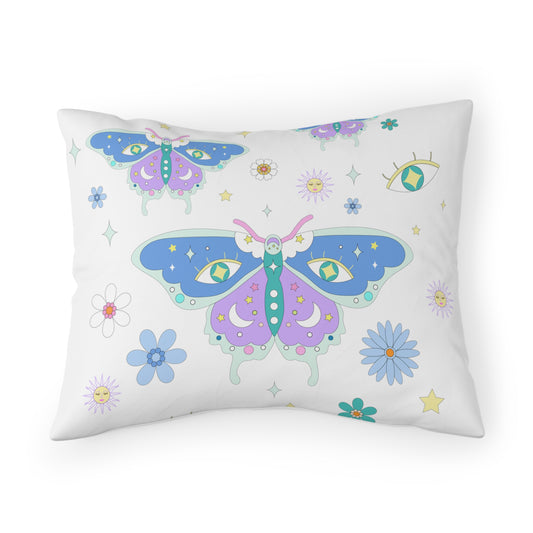 Pastel Grunge Boho Magical Butterfly Pillow Sham