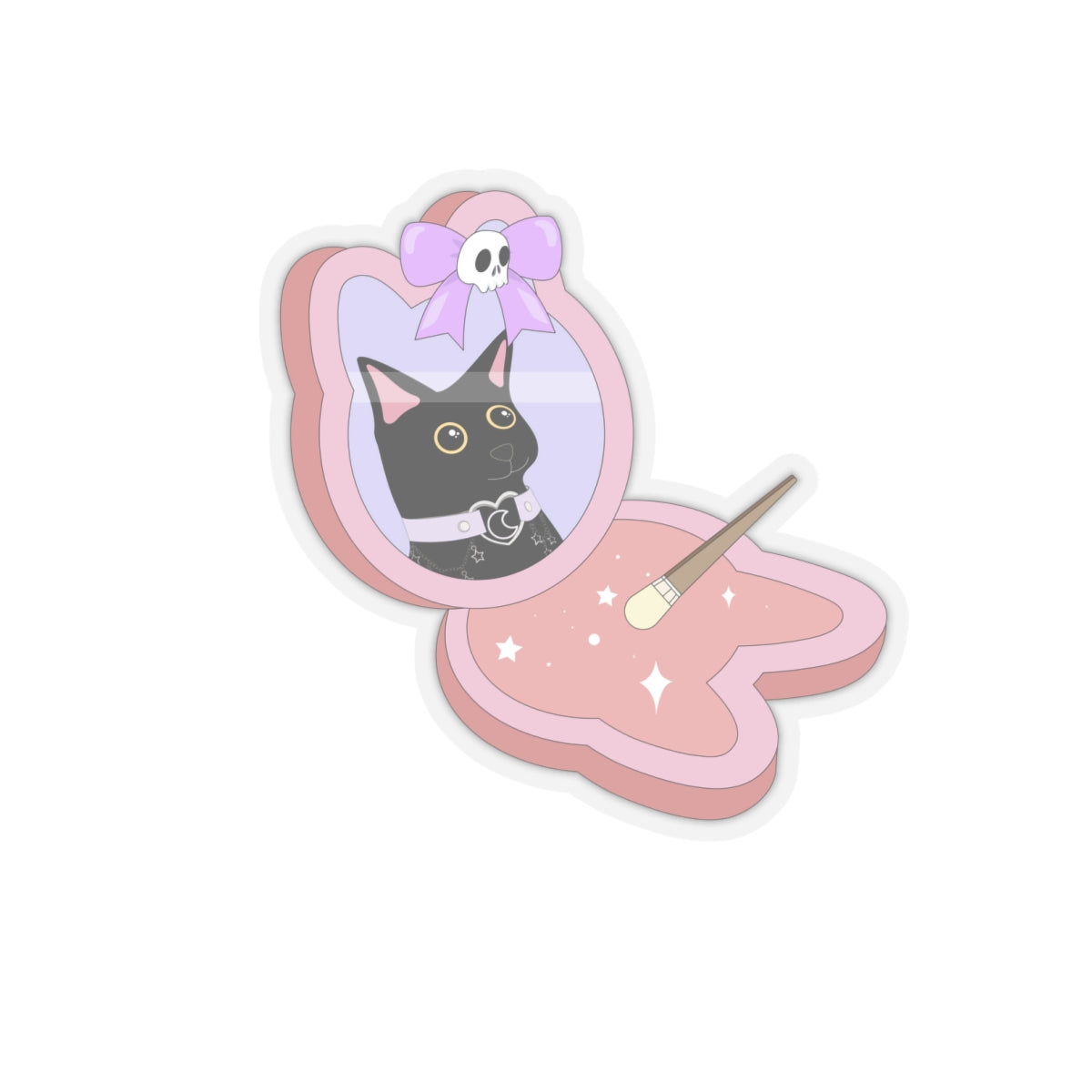 Pastel Goth Blush Kiss-Cut Stickers