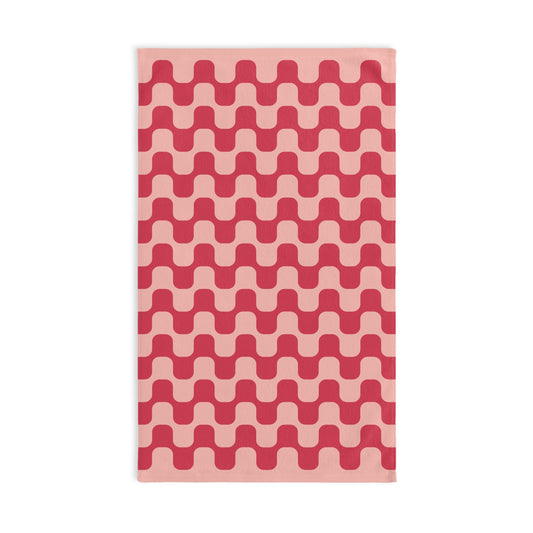 Retro Groovy Aesthetic Hand Towel