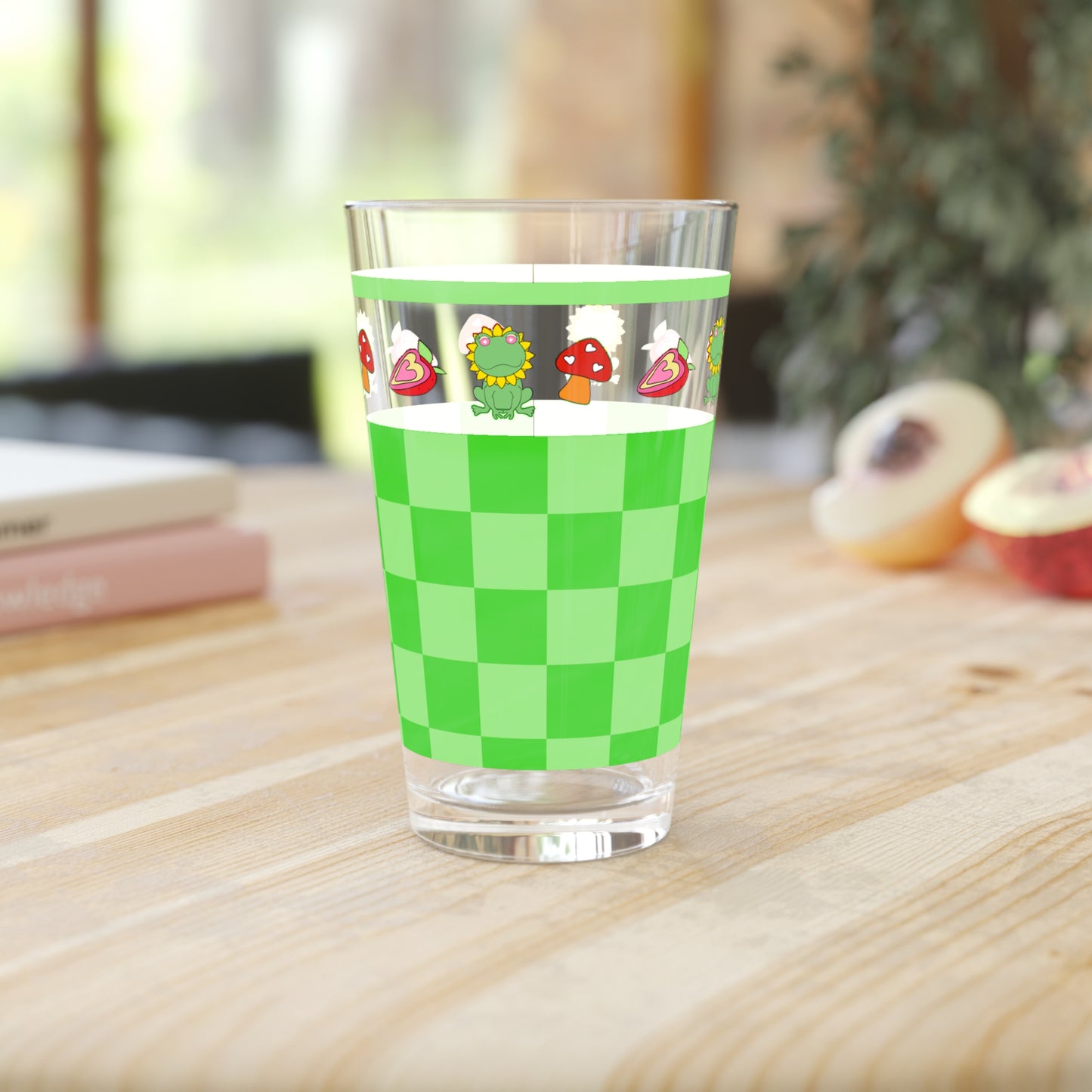 Retro Froggy Pint Glass