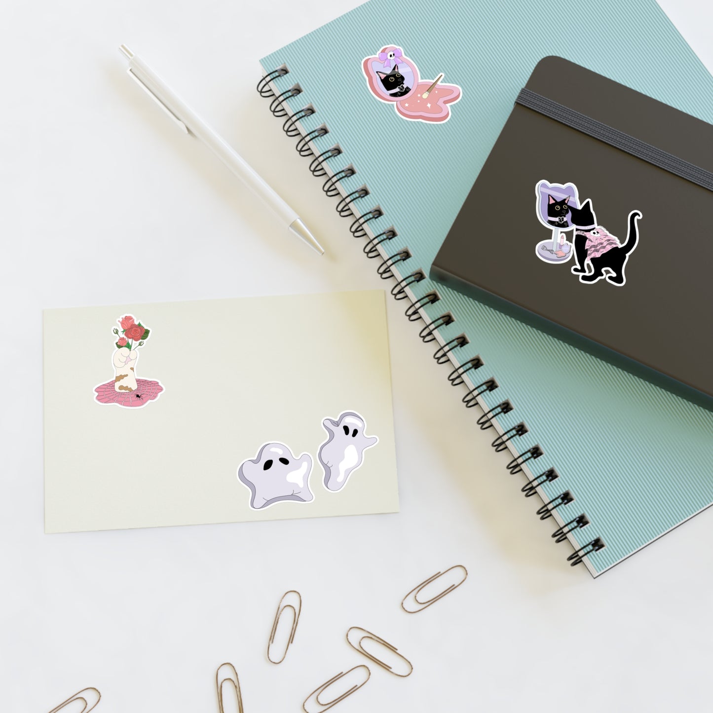 Pastel Goth Dinner Date Sticker Sheets