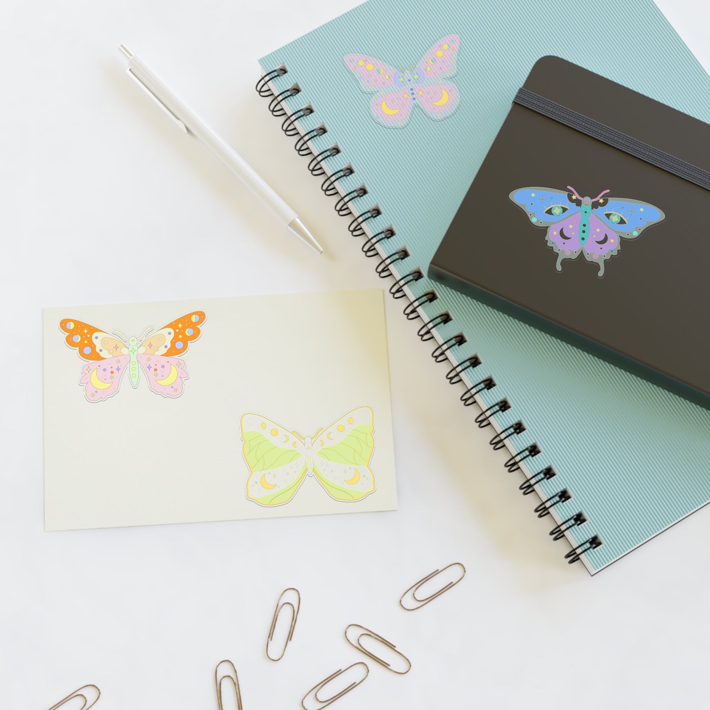 Pastel Kawaii Grunge Butterfly Sticker Sheets