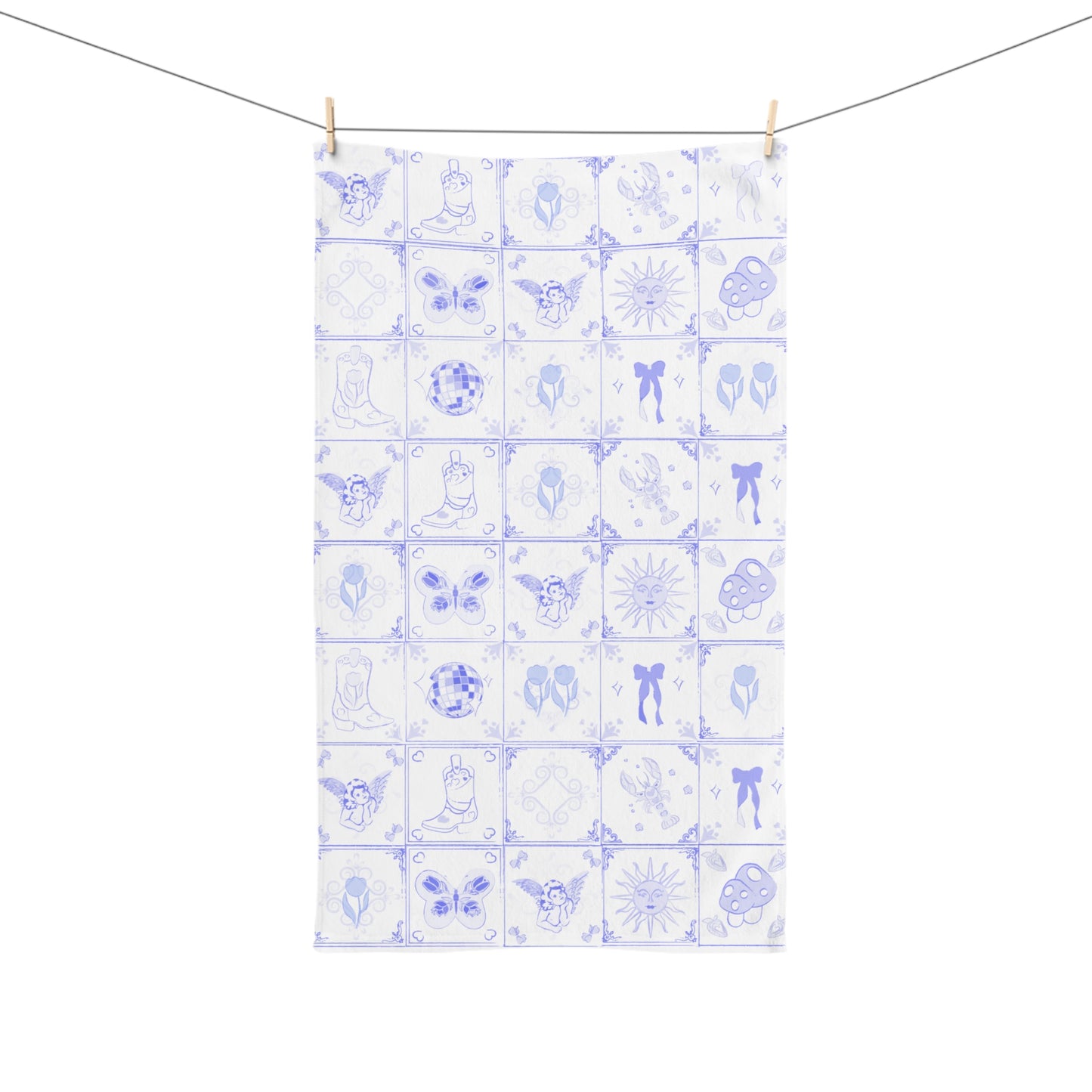 Angelic Tile style Hand Towel