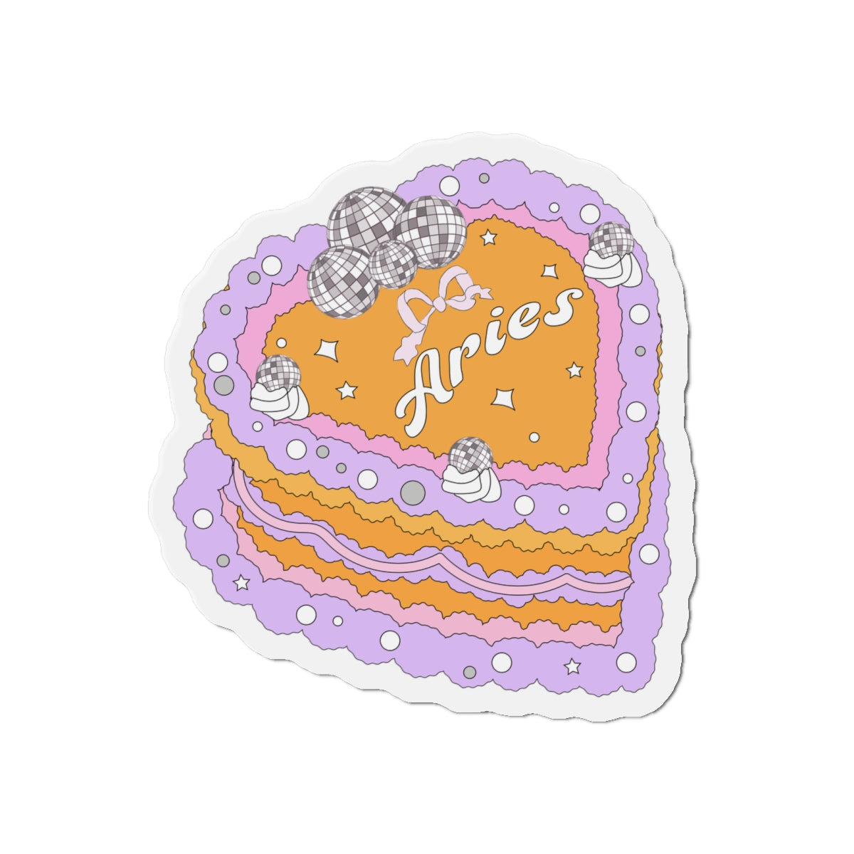 Zodiac Cake Series Aries Magnets