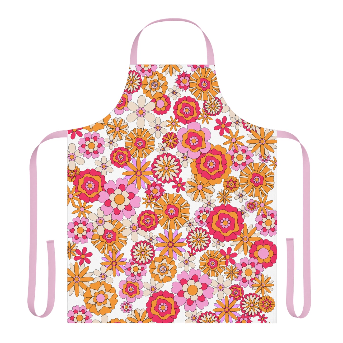 Retro Flower Child Hand Apron