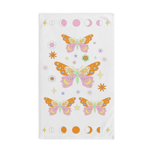 Kawaii Boho Soft Girl Aesthetic Butterfly Hand Towel