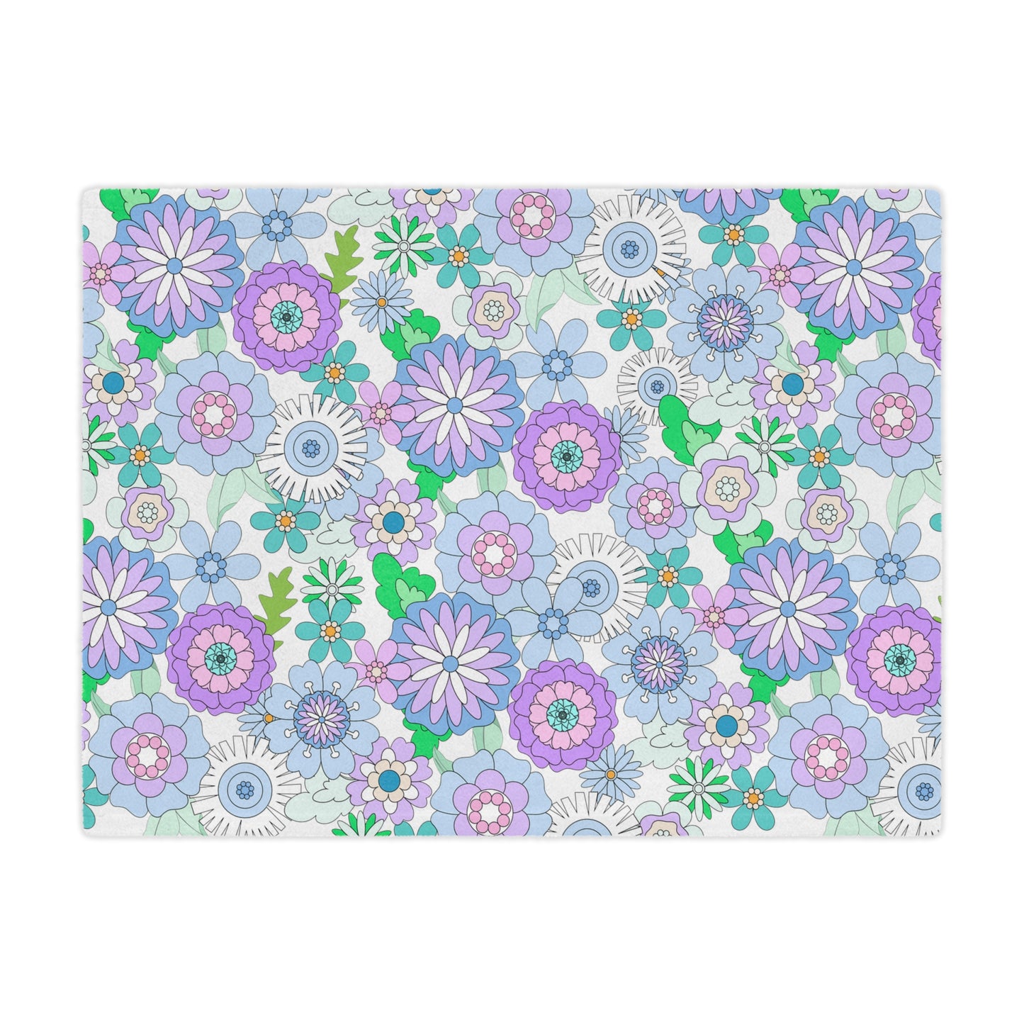 Retro Flower Child Blanket