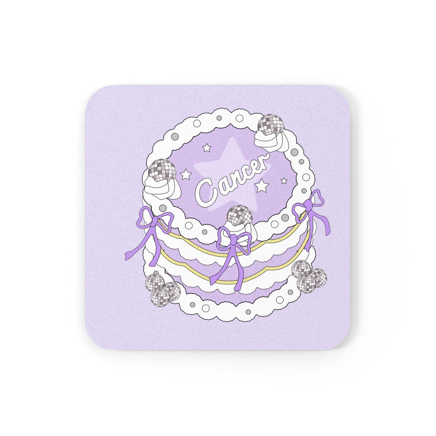 Zodiac Cake Series Coaster Cancer