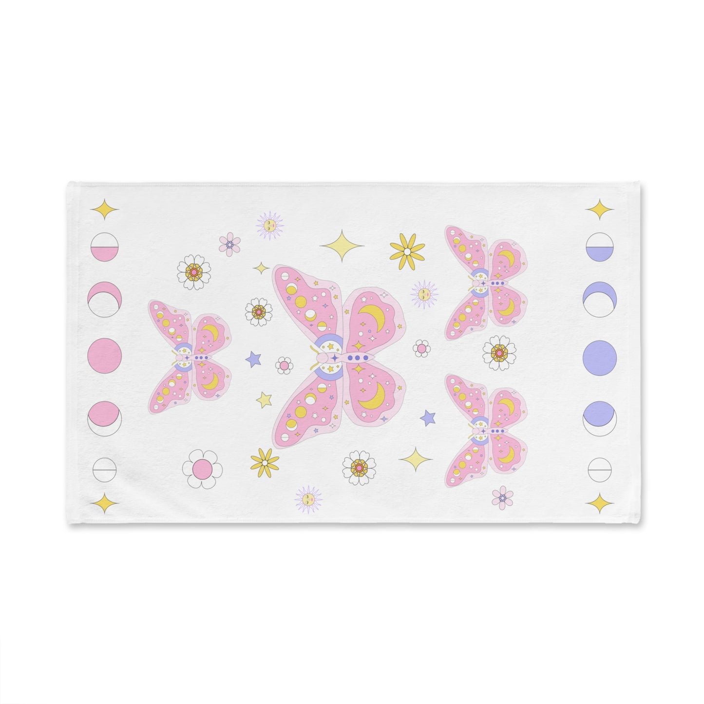 KawaII Pastel Soft Grunge Butterfly Hand Towel