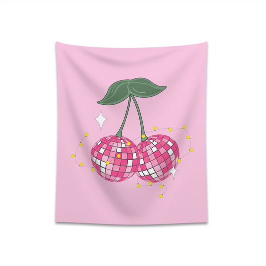 Cherry Disco Wall Tapestry