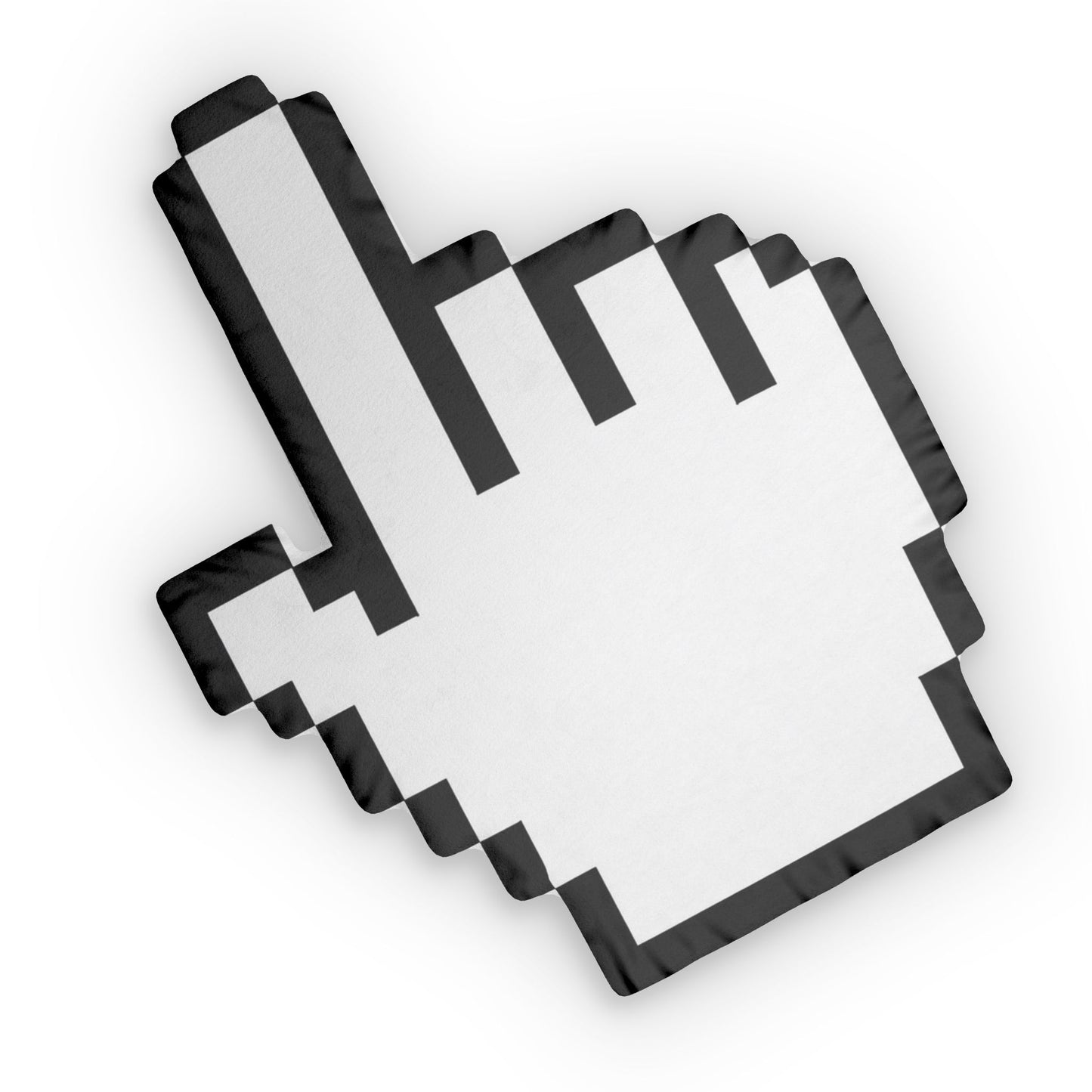 Pixel Hand Cursor Custom Shaped Pillow