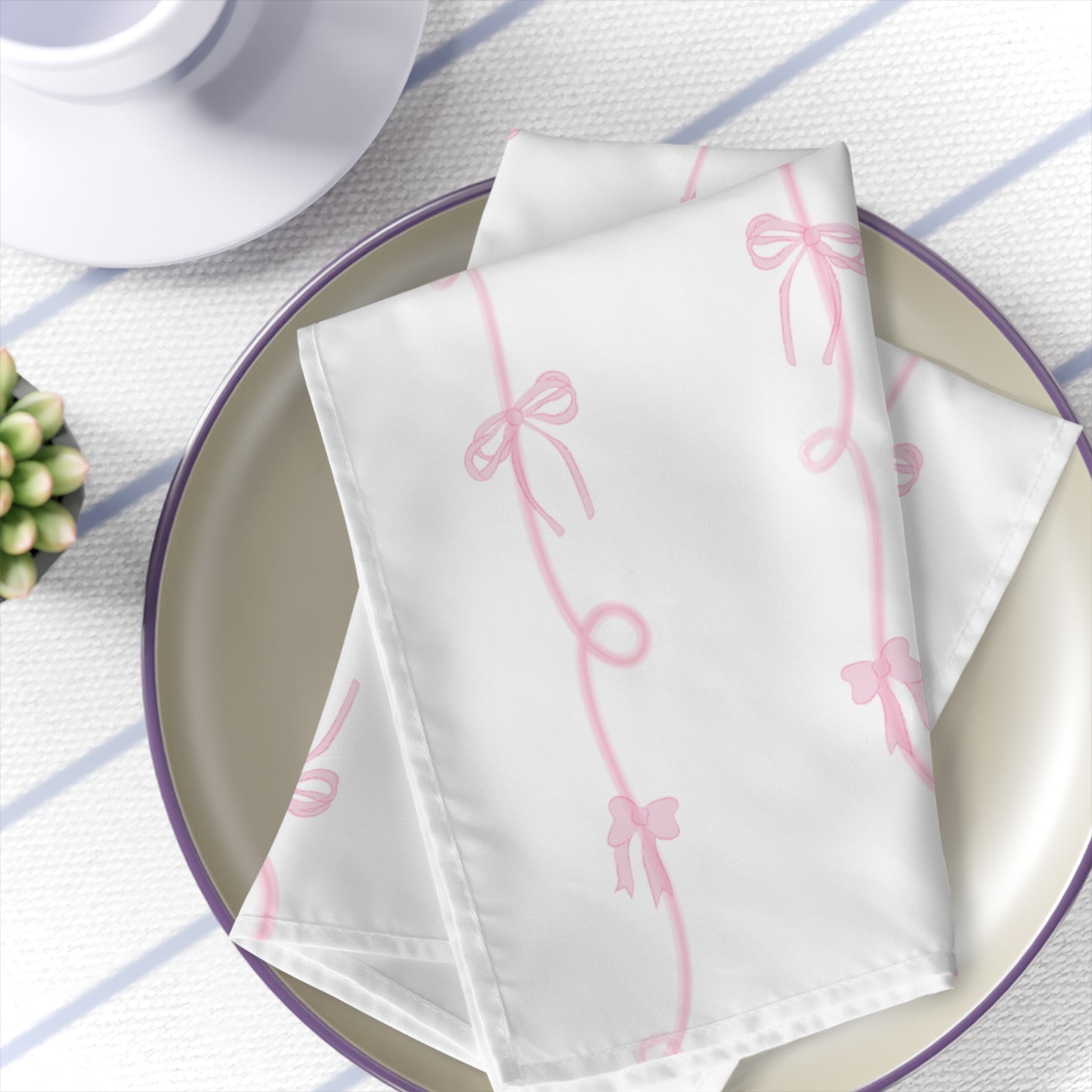 Coquette Bow Aesthetic soft girl Napkins