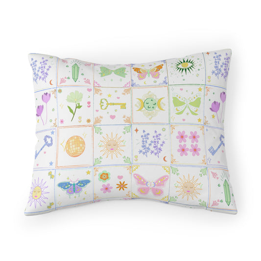 Pastel BOHO Whimsical Butterfly Pillow Sham