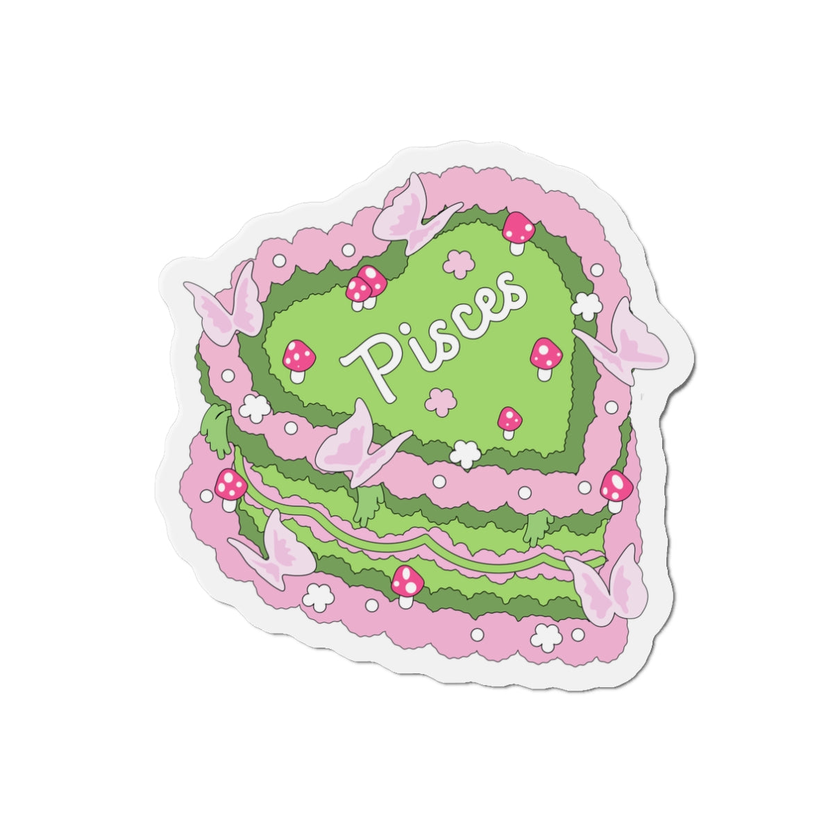 Zodiac Cake Series Pisces Magnets