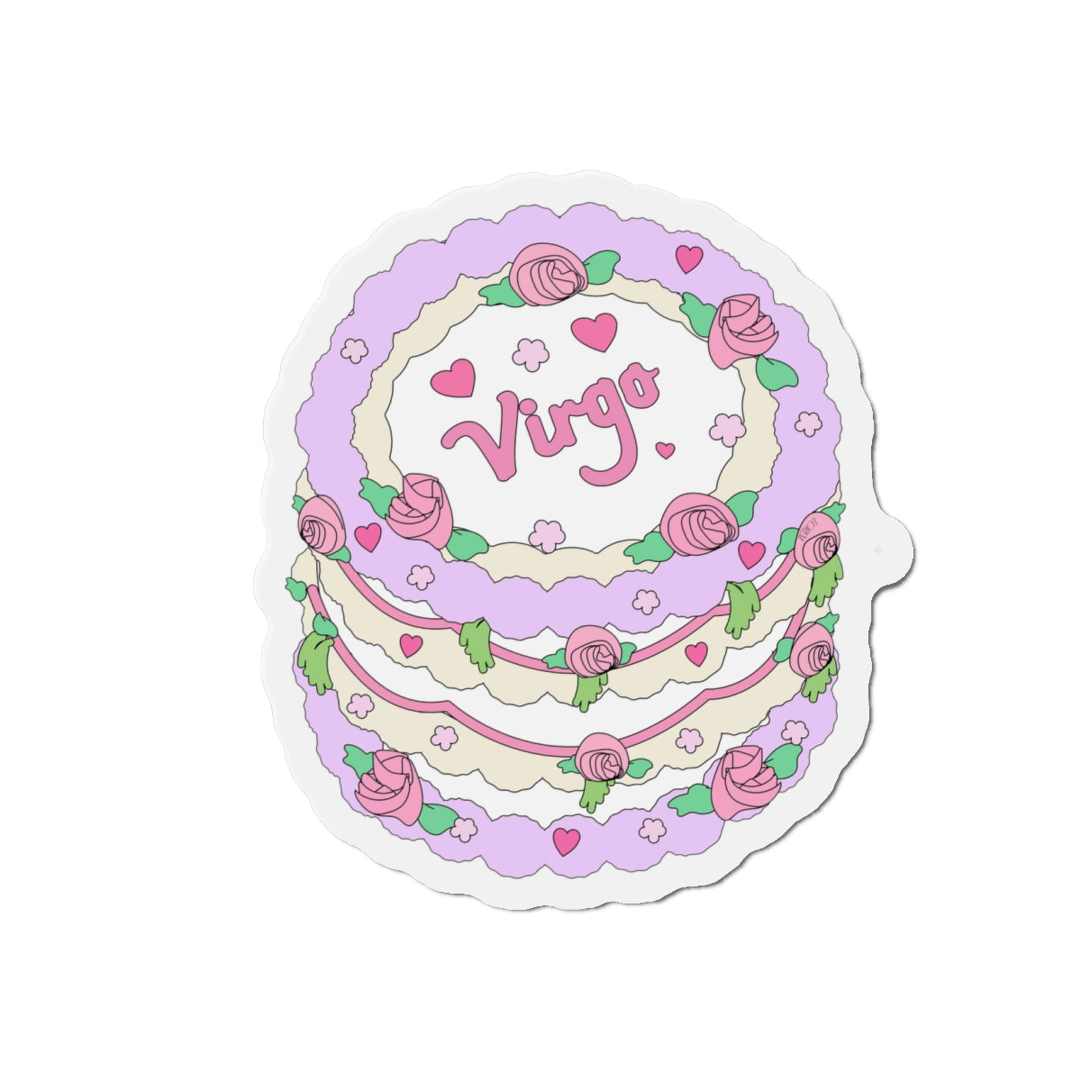 Zodiac Cake Series Virgo Magnets