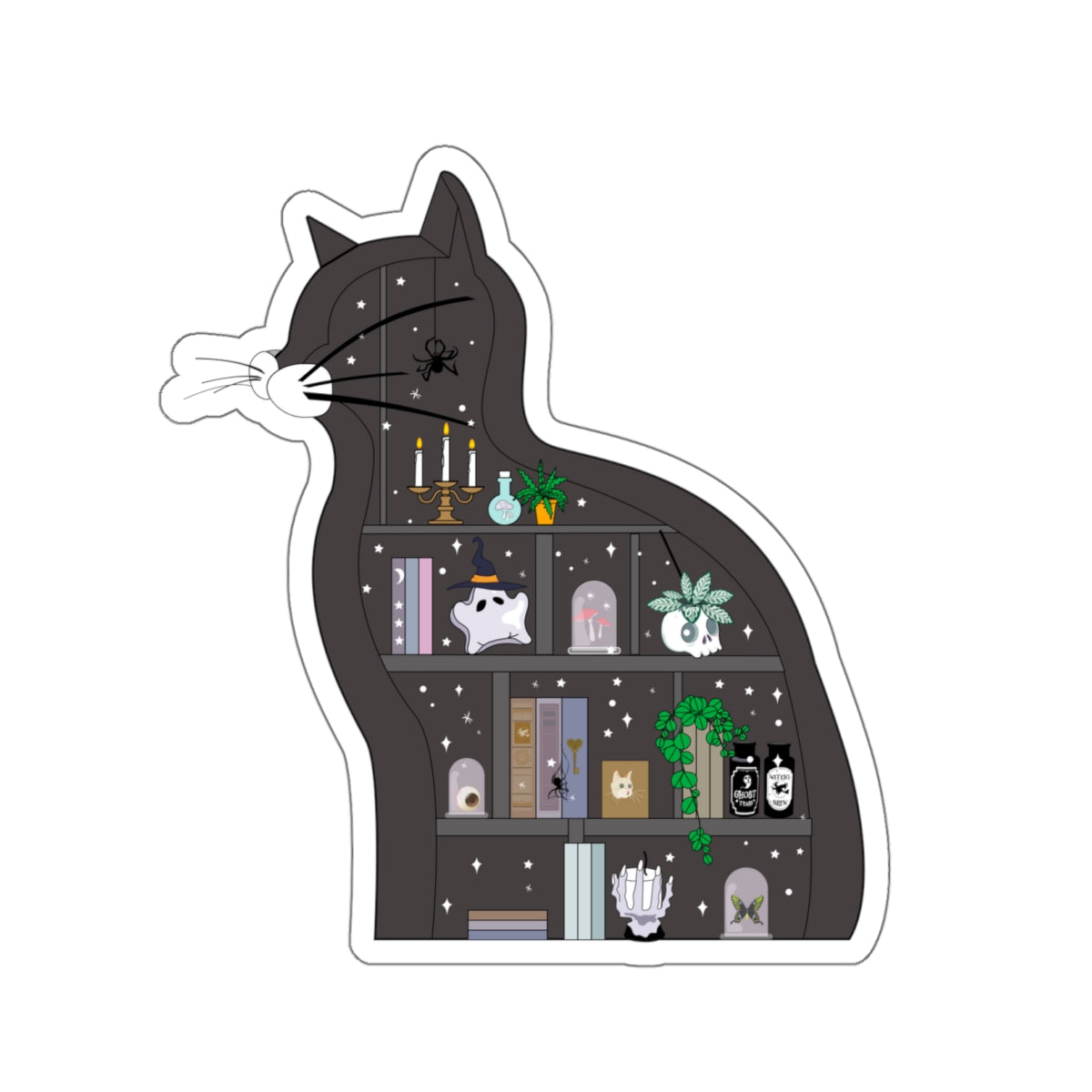 Dreamy Spells and Cat Shelves Kiss-Cut Stickers