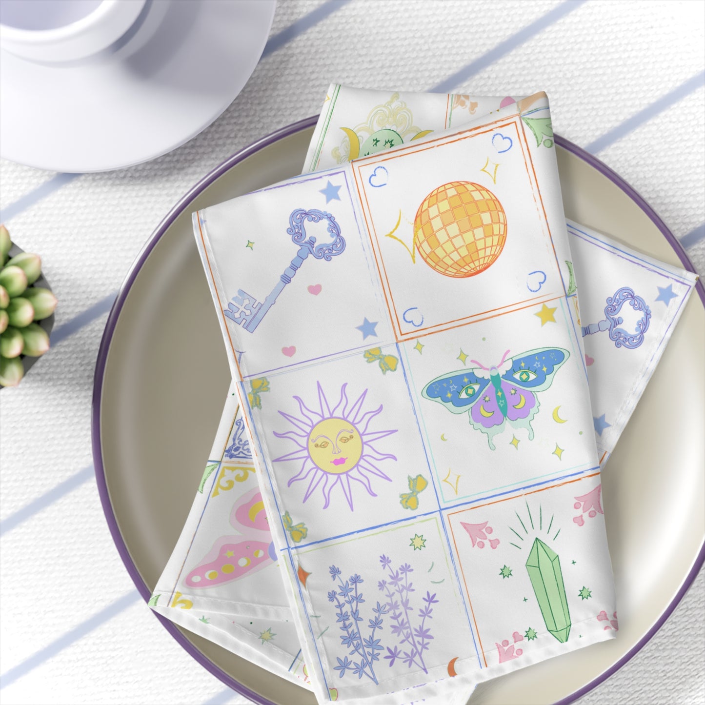 Pastel BOHO Whimsical Butterfly Napkins