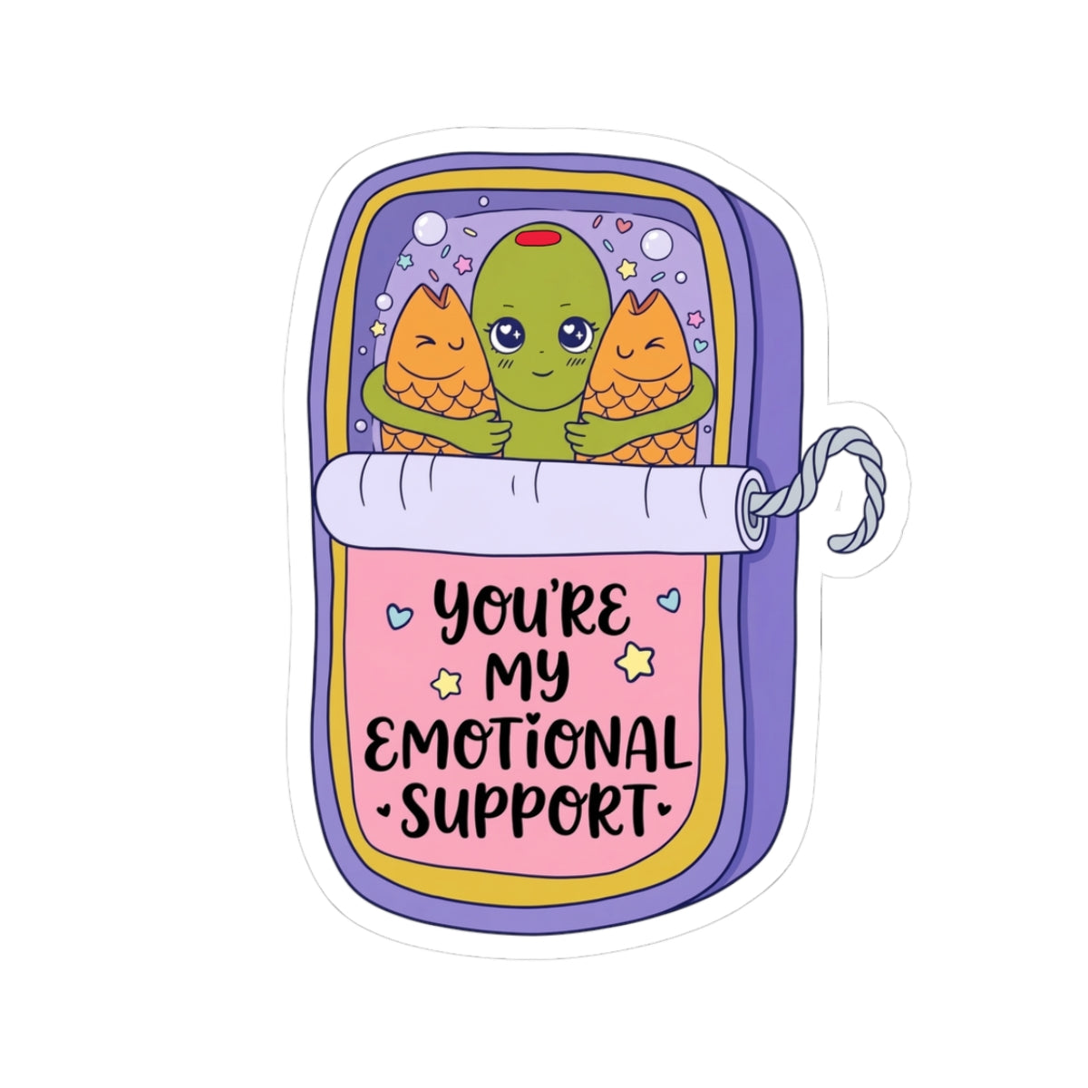 Olive Emotional Support Sticker