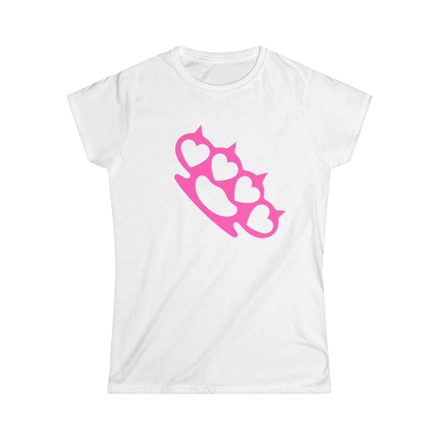 Heart Brass Knuckles Women’s Tee | Scene Emo Graphic T-Shirt
