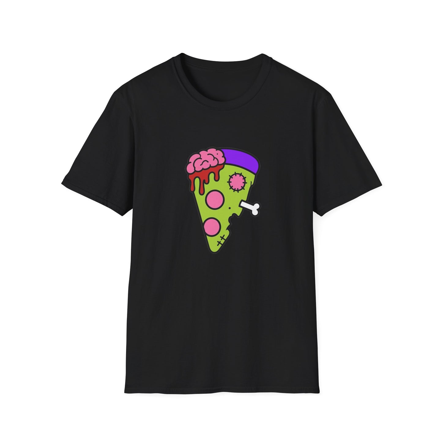 Zombie Pizza Scene Kids Cotton Unisex Tee (XS–5XL)
