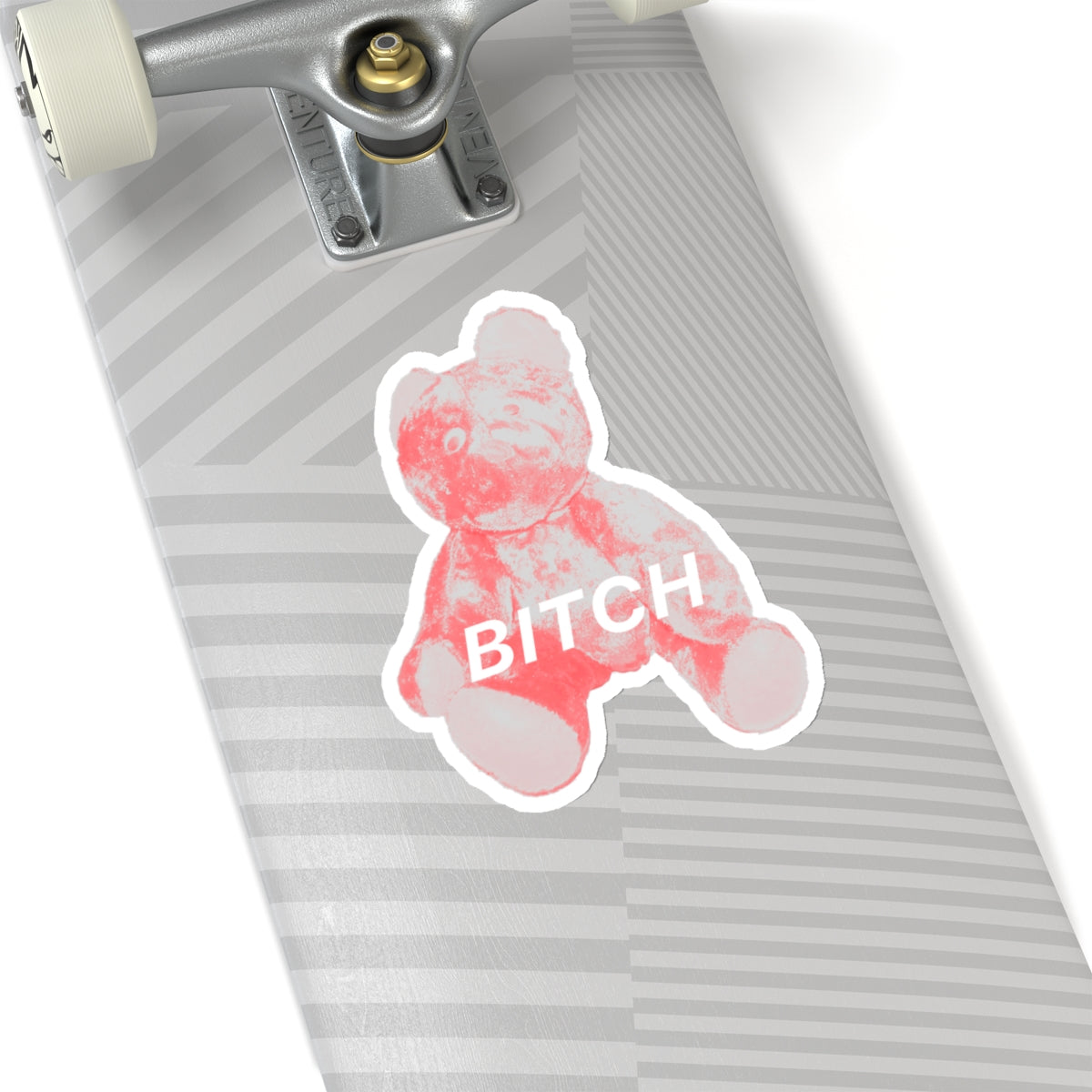 BITCH Pink Bear Sticker