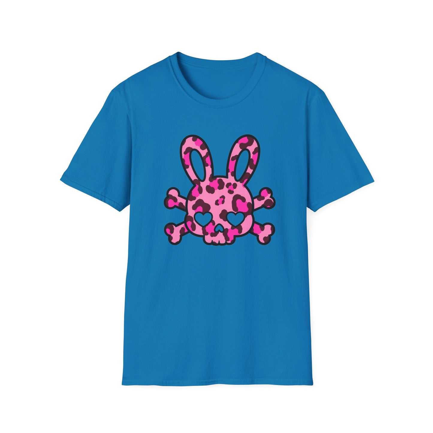 Leopard Bunny Skull Cotton Unisex T-Shirt (S to 3XL)