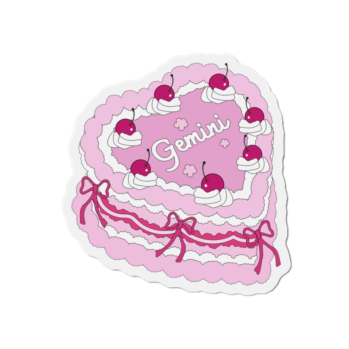 Zodiac Cake Series Gemini Magnets