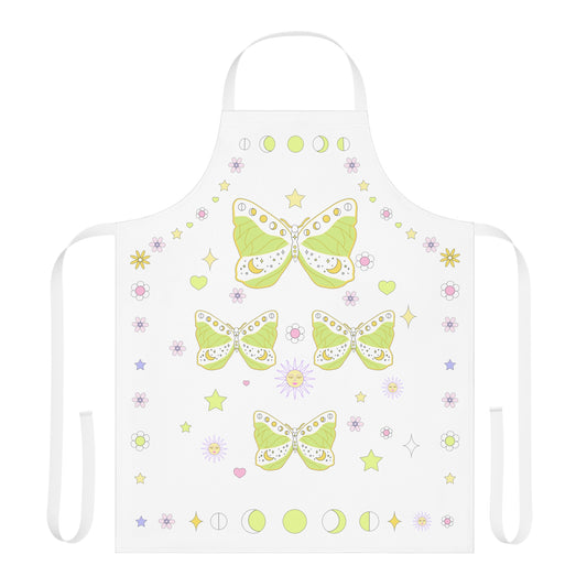 Pastel Grunge Boho Butterfly Apron