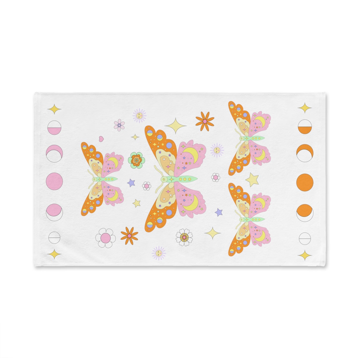 Kawaii Boho Soft Girl Aesthetic Butterfly Hand Towel